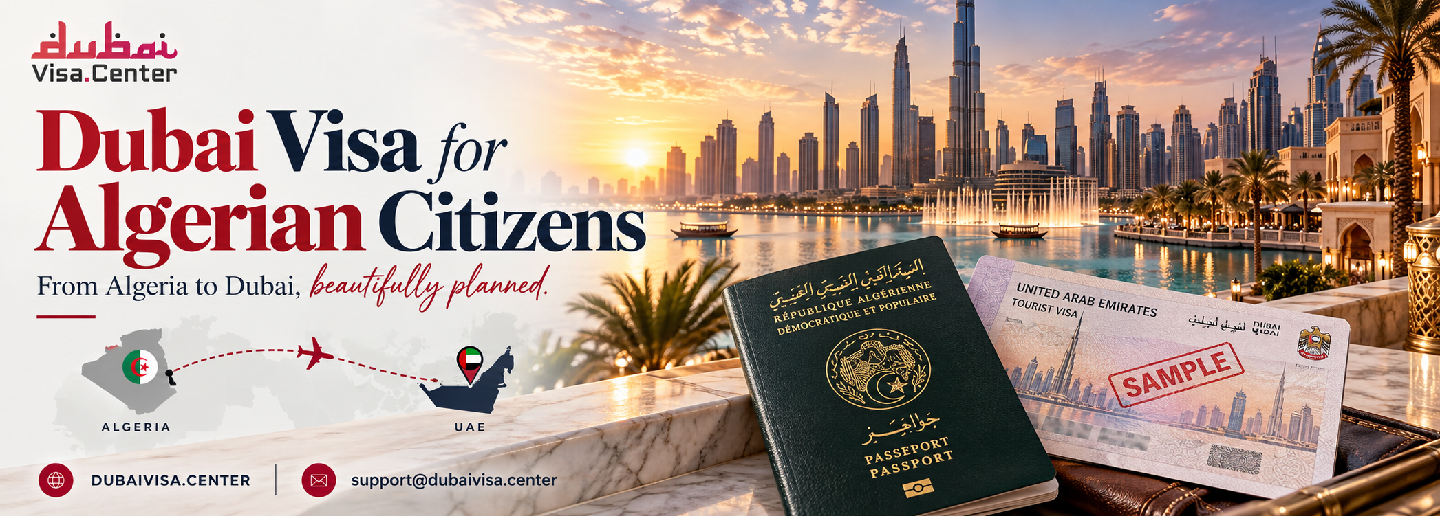 Dubai Visa for Algerian Citizens 2026 | Apply Online - Dubai Visa Center