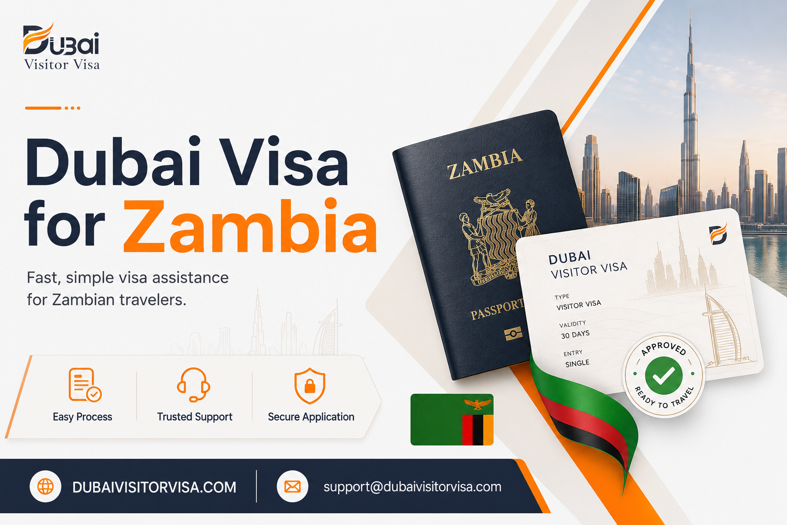 Dubai Visa For Zambia Passport Holders 2026: Apply