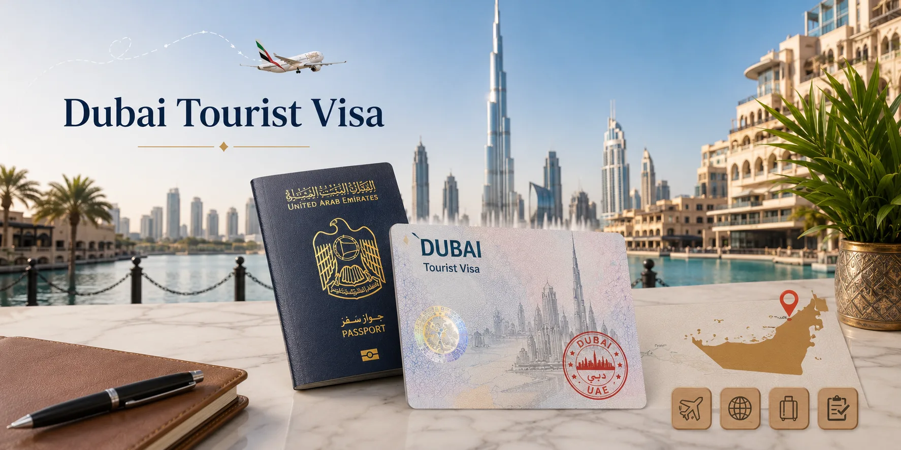 Dubai tourist visa requirements fees and online application
