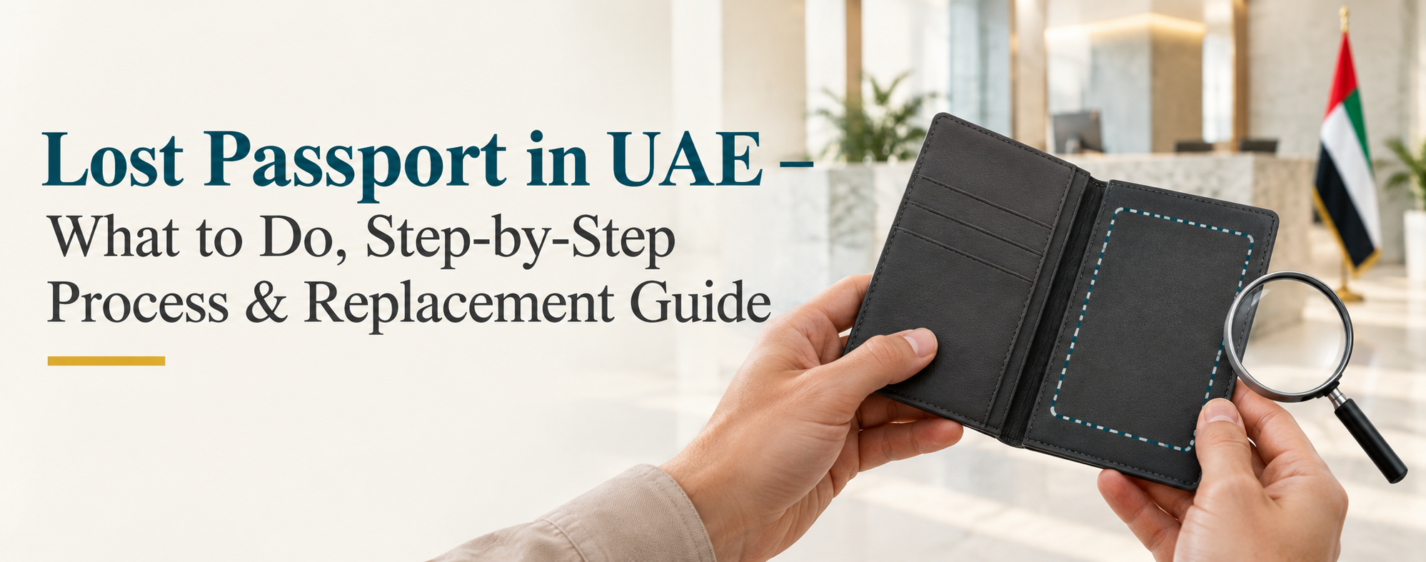 Lost Passport in UAE 2026 | What to Do, Documents, Replacement Guide