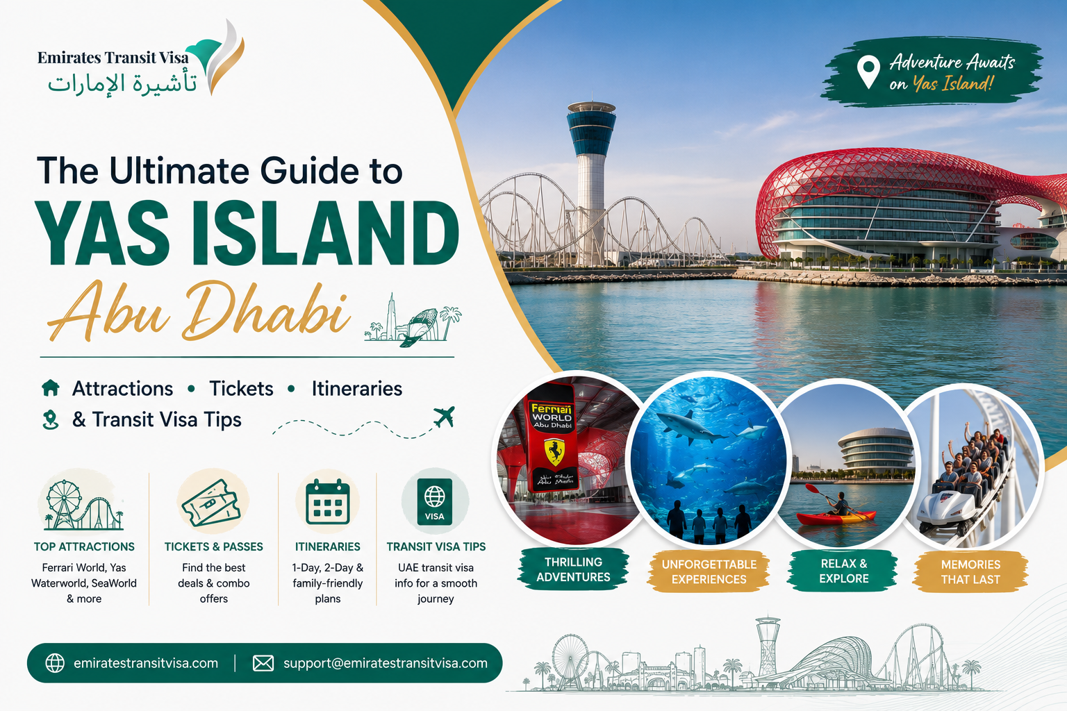Yas Island Abu Dhabi 2026: Best Attractions, Tickets, Itineraries & Transit Visa