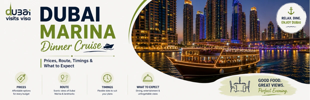 Dubai Marina Dinner Cruise: Price, Route & Timings 2026
