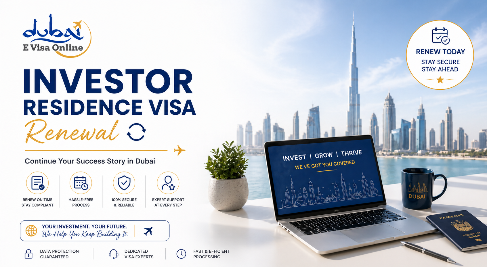 Investor Visa Renewal Dubai 2026 | Cost, Documents & Process