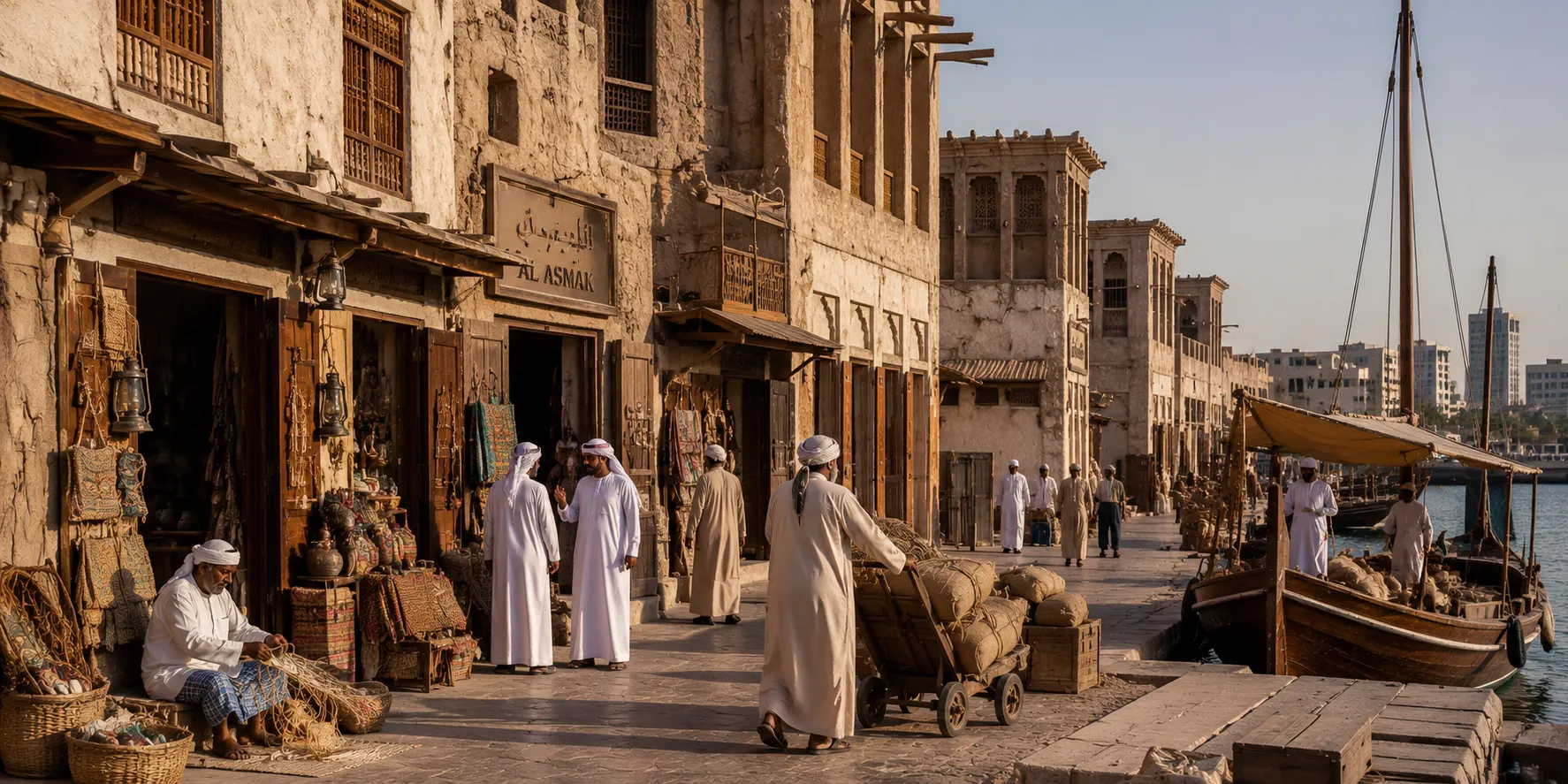 The Deira souks are free to browse; your cost depends mainly on what you choose to buy.