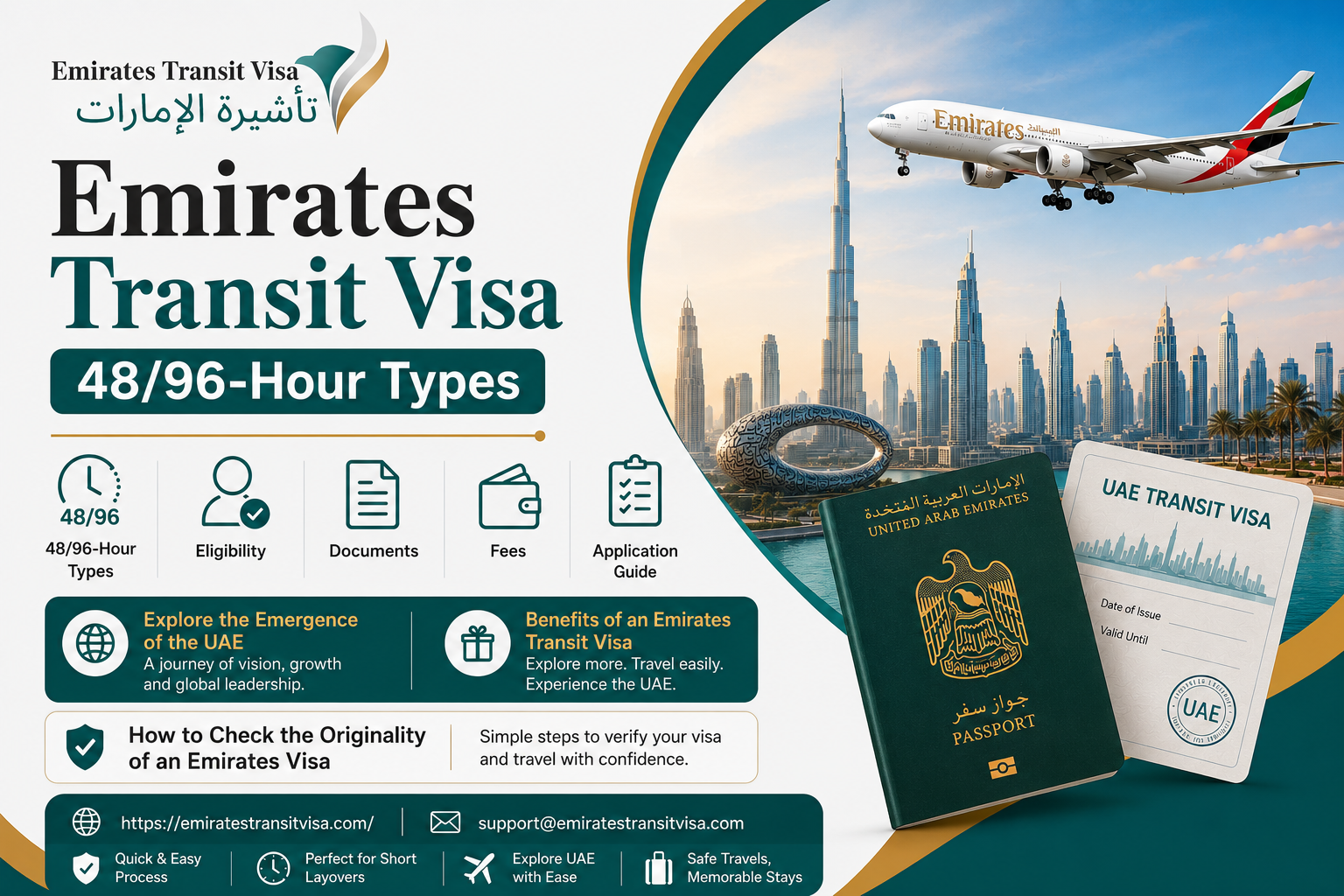 Discover the UAE in 2026 with an Emirates Transit Visa - 48 & 96 Hour Options