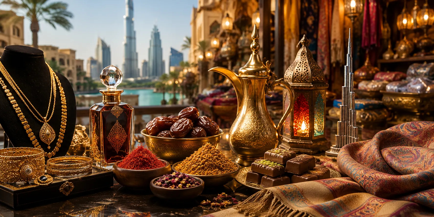 Best things to buy in Dubai including gold perfumes dates and souvenirs