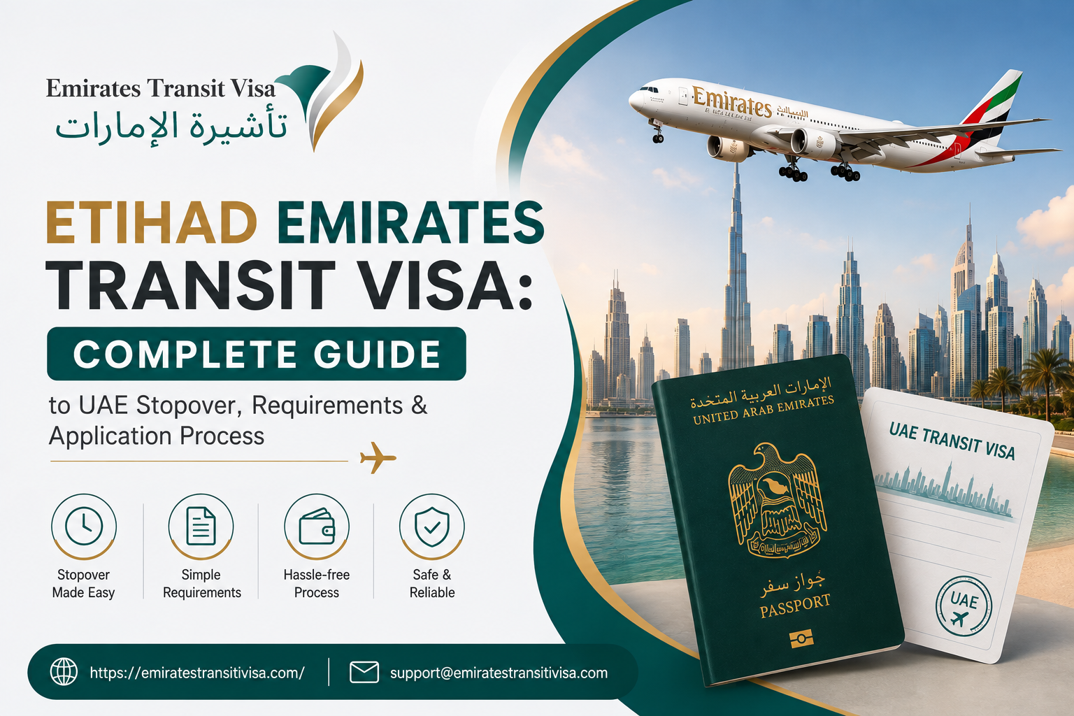Etihad Emirates Transit Visa 2026 | 48 & 96 Hour UAE Stopover Visa Guide