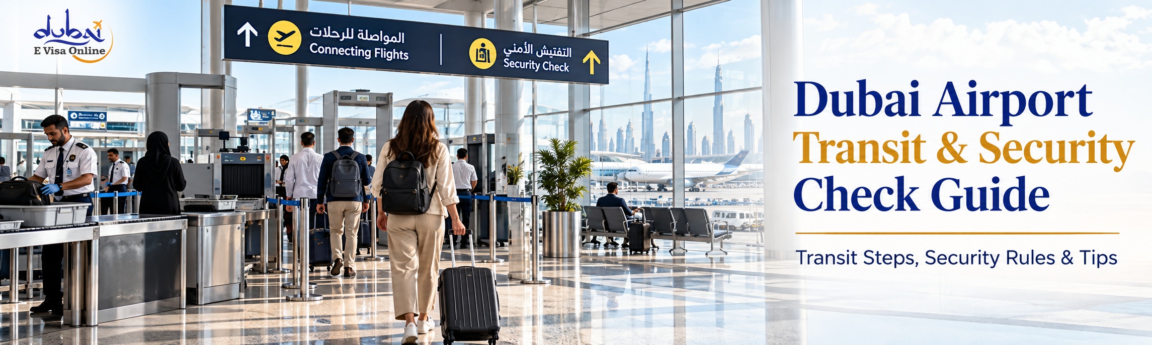 Dubai Airport Transit & Security Check Guide 2026 | Apply Transit Visa Online