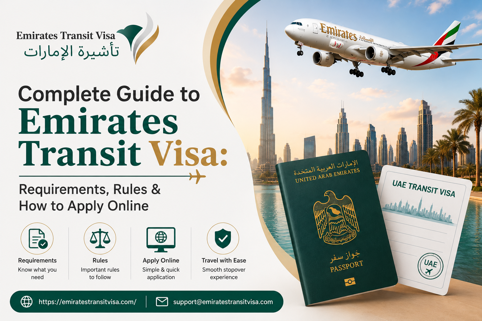 Emirates Transit Visa 2026 | 48 & 96 Hour Uae Transit Visa Requirements