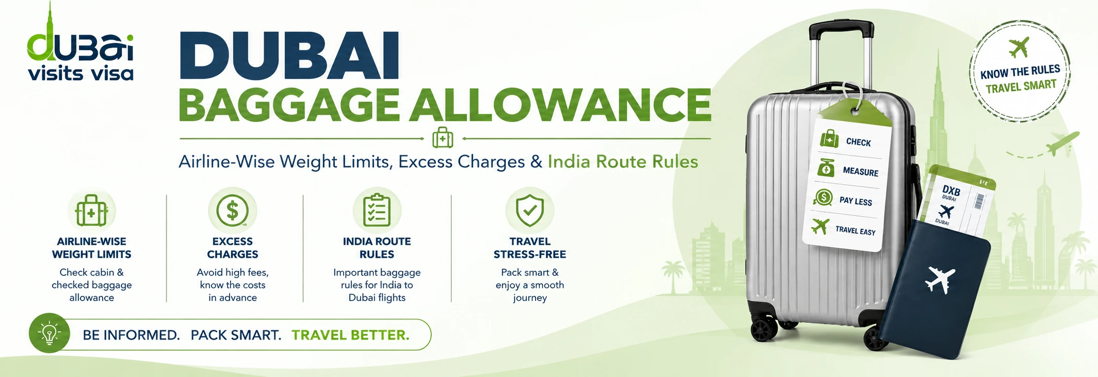 Dubai Baggage Allowance 2026: Airline Rules & Limits