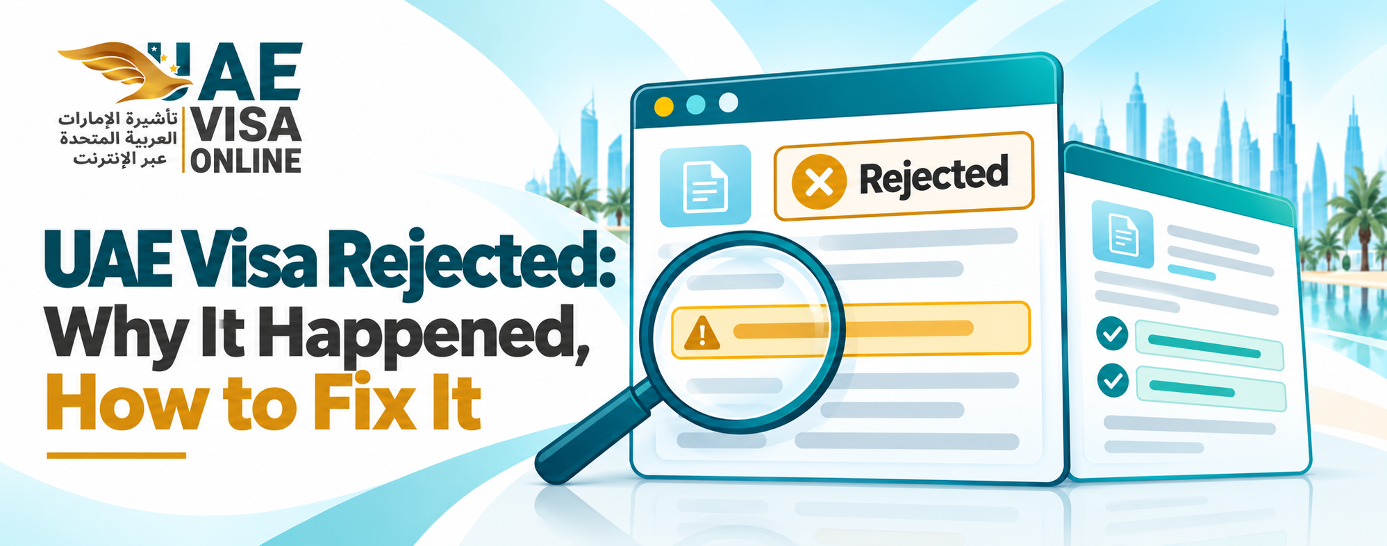UAE Visa Rejected 2026 | Fix Rejection & Reapply in 24 Hours