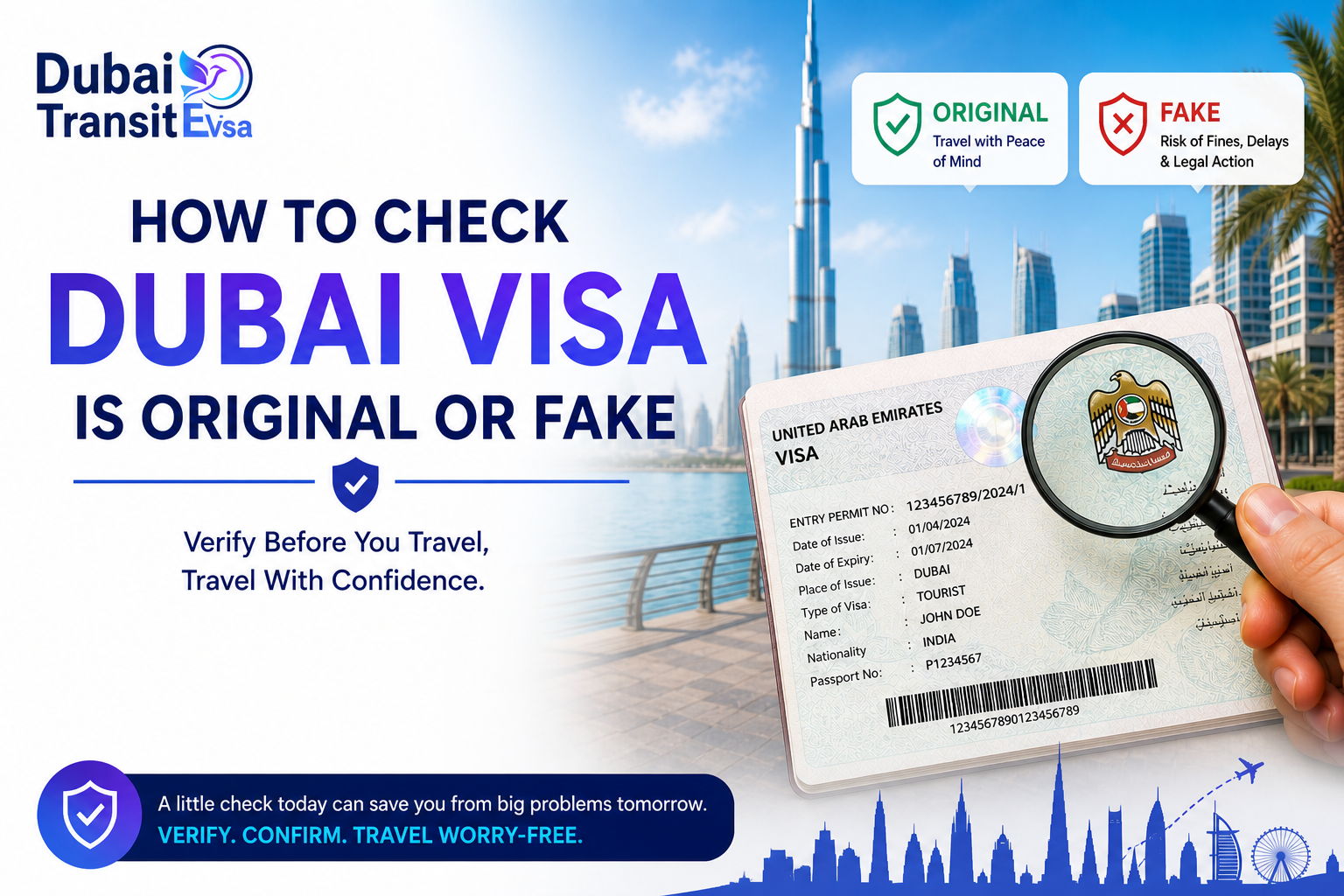 Dubai Visa Original Vs Fake 2026 - Verify Online, Spot Scams & Apply Safely