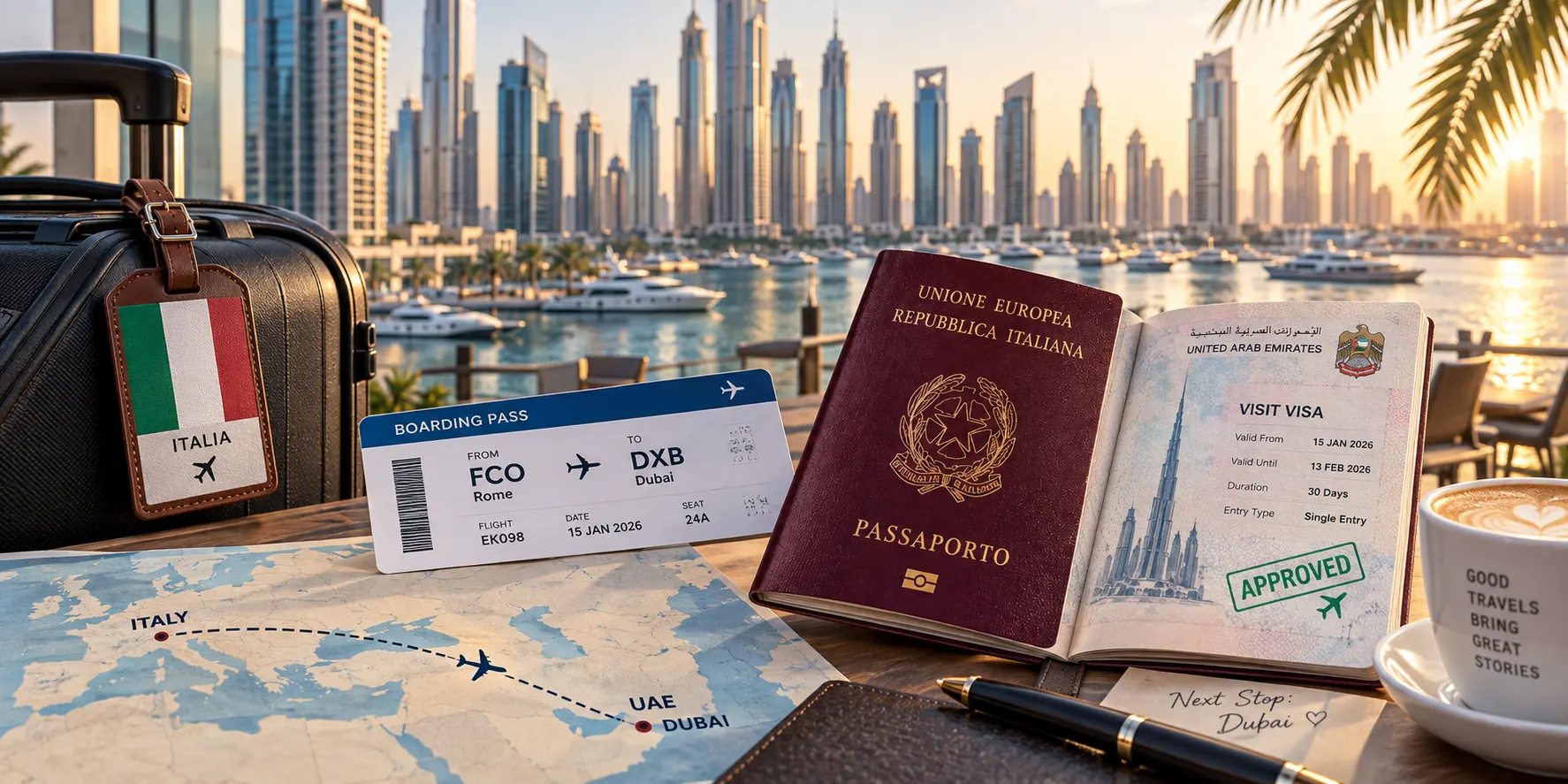UAE visa for Italians Citizens