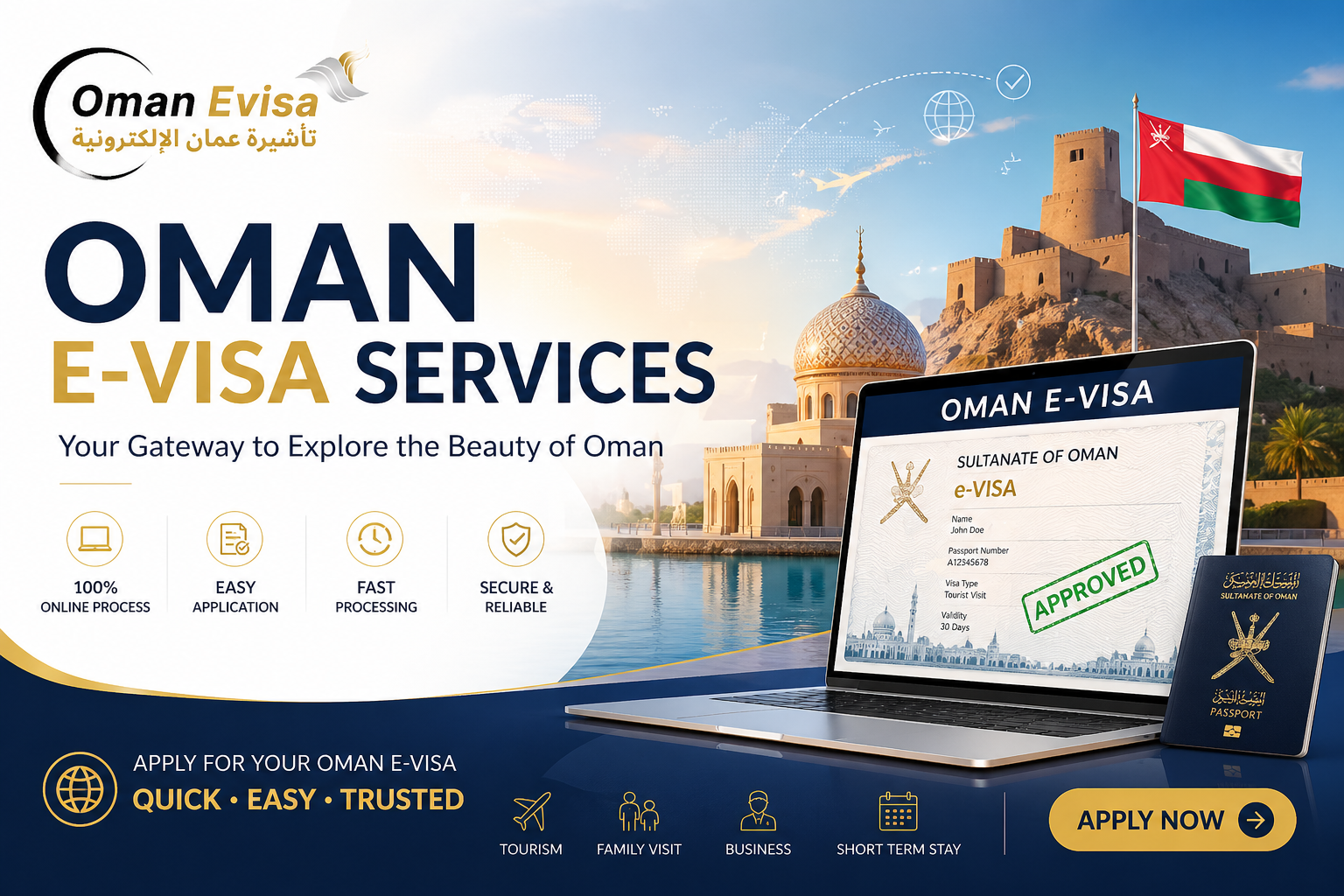 Oman E-visa 2026 - How To Apply, Documents Required & Online Process
