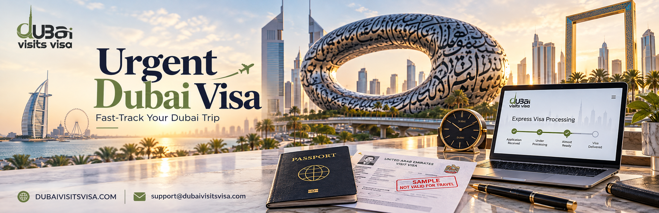 Urgent Dubai Visa 2026 | Same Day & 24-hour Approval