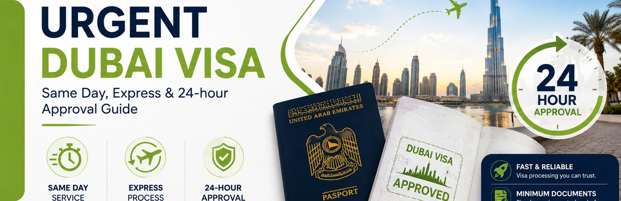 Urgent Dubai Visa 2026 | Same Day & 24-hour Approval