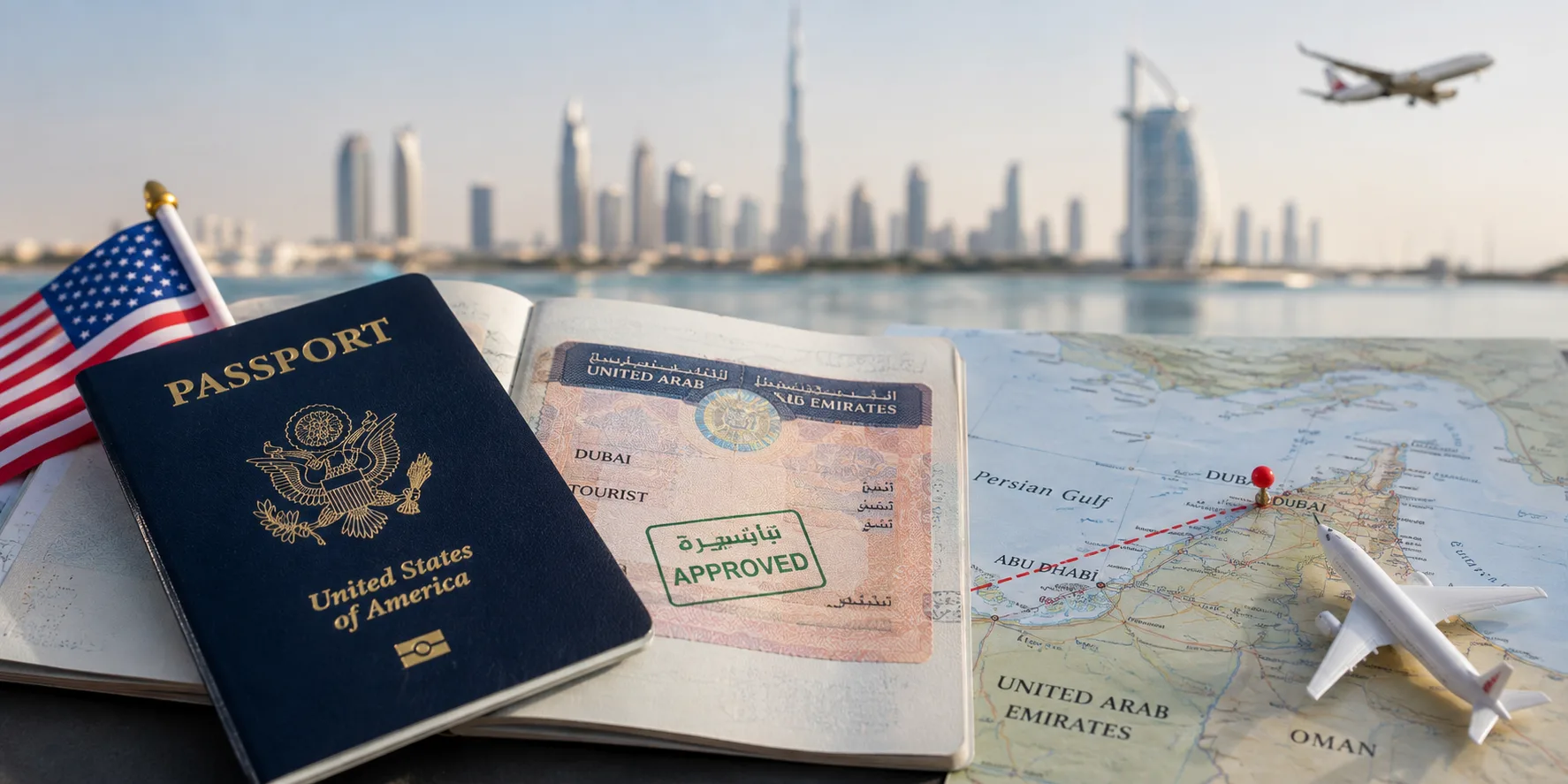 Dubai visitor visa for US citizens and 90-day UAE visa on arrival