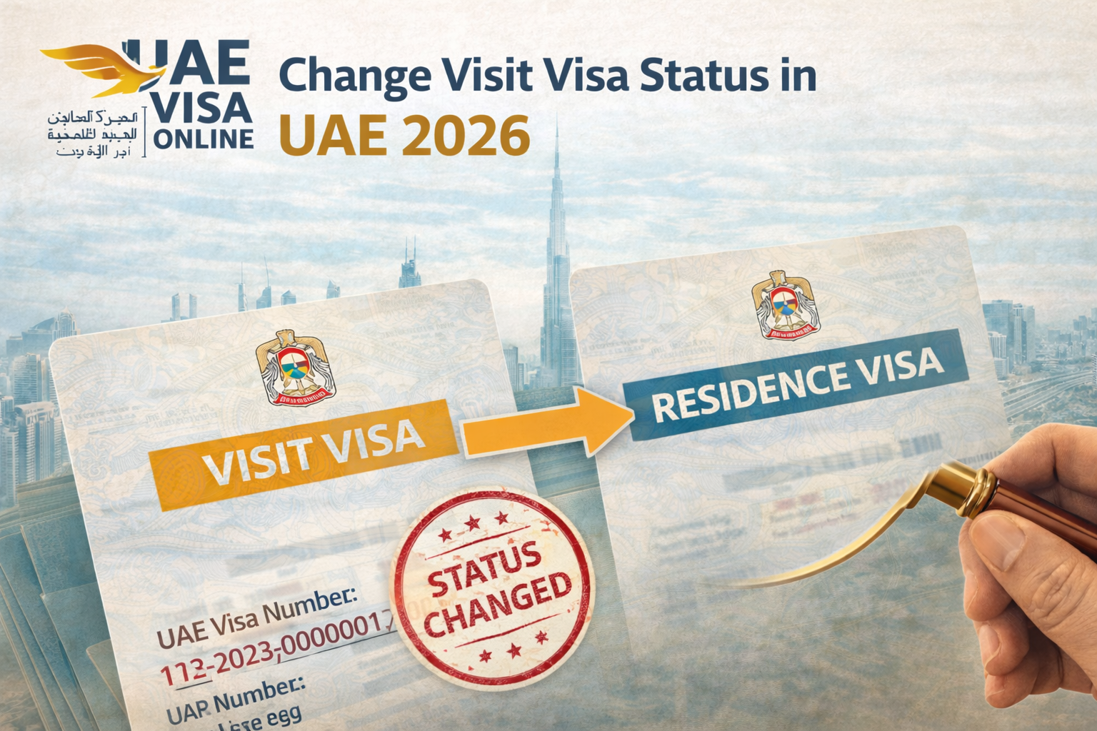 Change Visit Visa Status In Uae Without Exit 2026 Guide