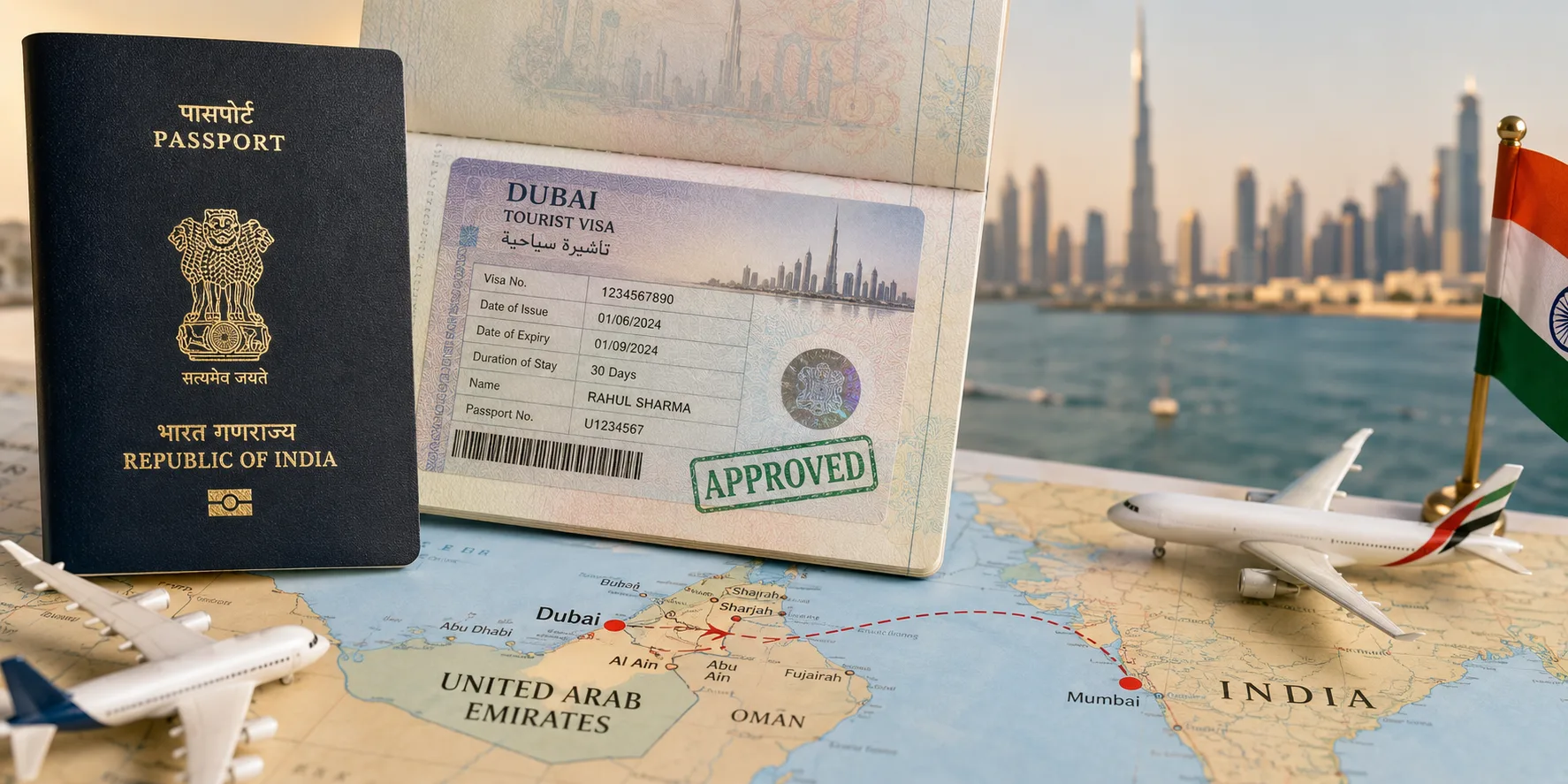Dubai tourist visa for Indians and UAE entry requirements