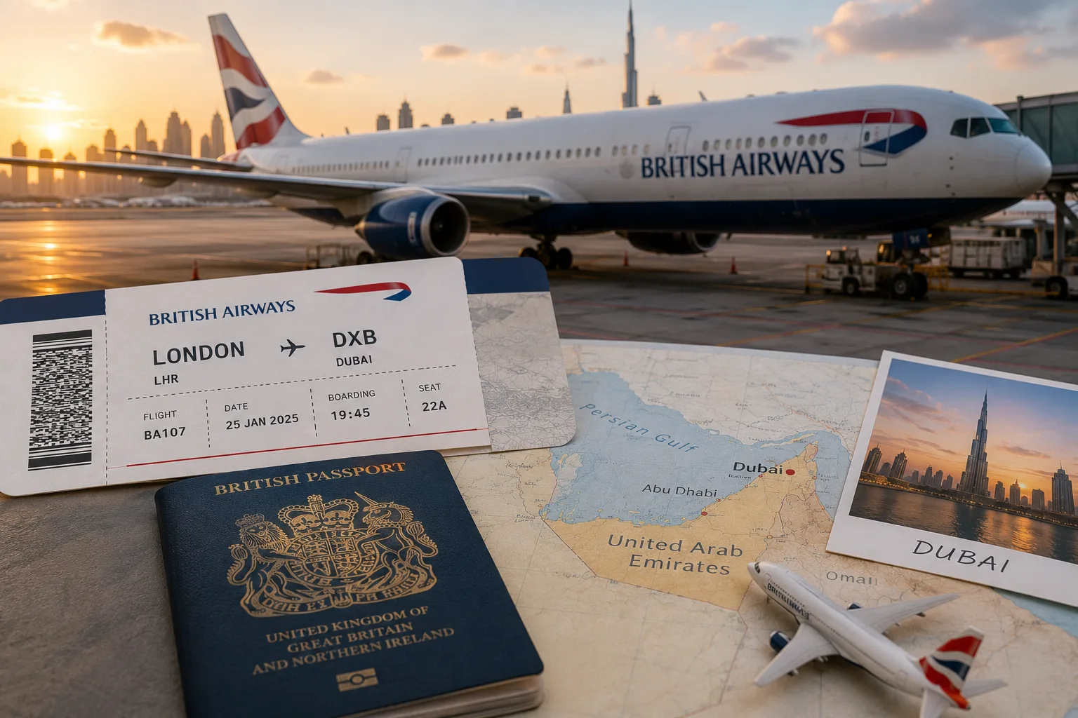 British Airways Dubai visa and London to Dubai travel guide