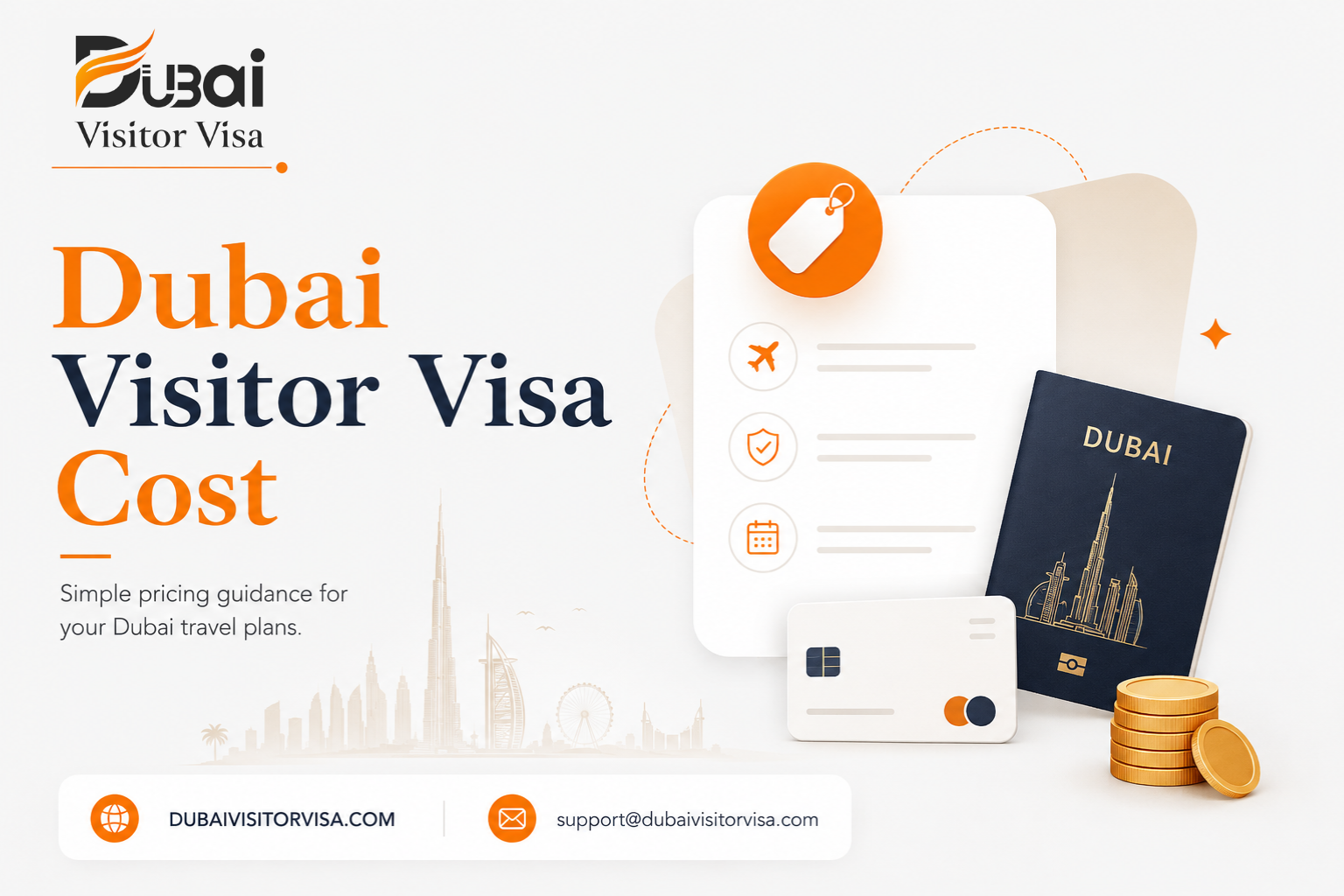 Aed, Inr, Usd & Gbp Fees - Dubai Visitor Visa Cost 2026