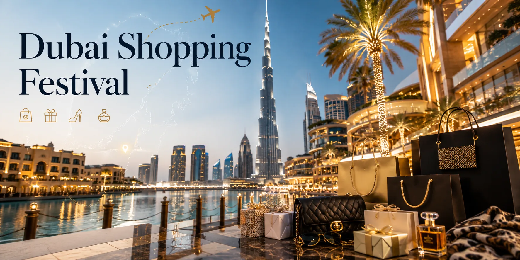 Dubai Shopping Festival events with shopping fireworks and entertainment