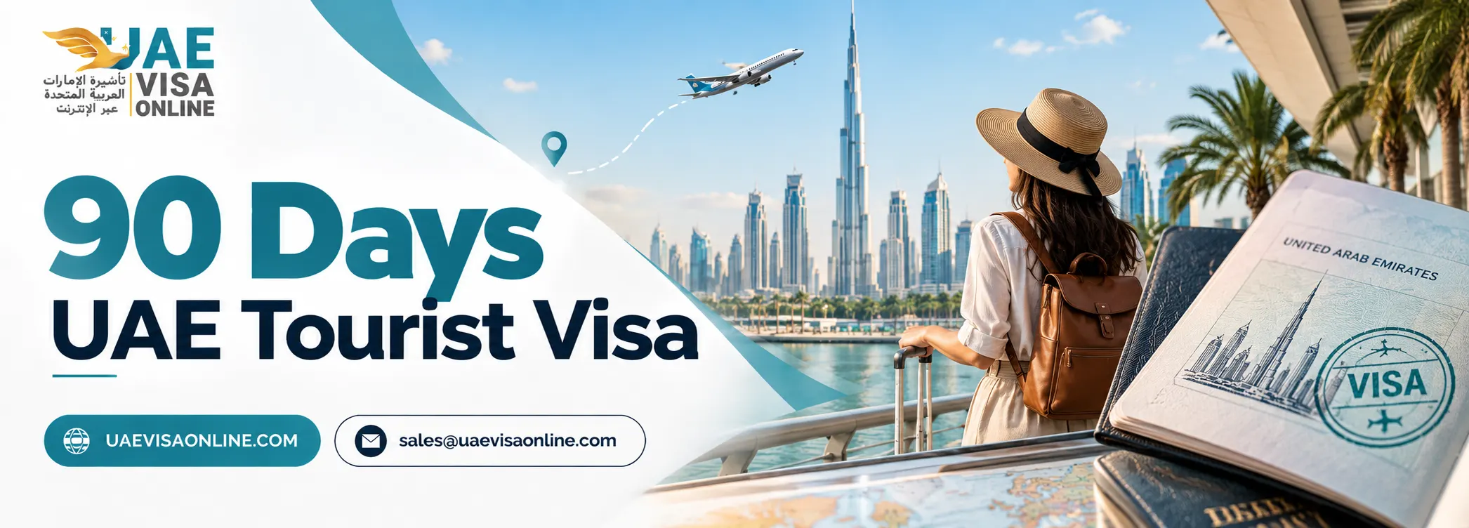 Apply UAE 90 Days Tourist Visa Online | Single & Multiple Entry Visa 2026
