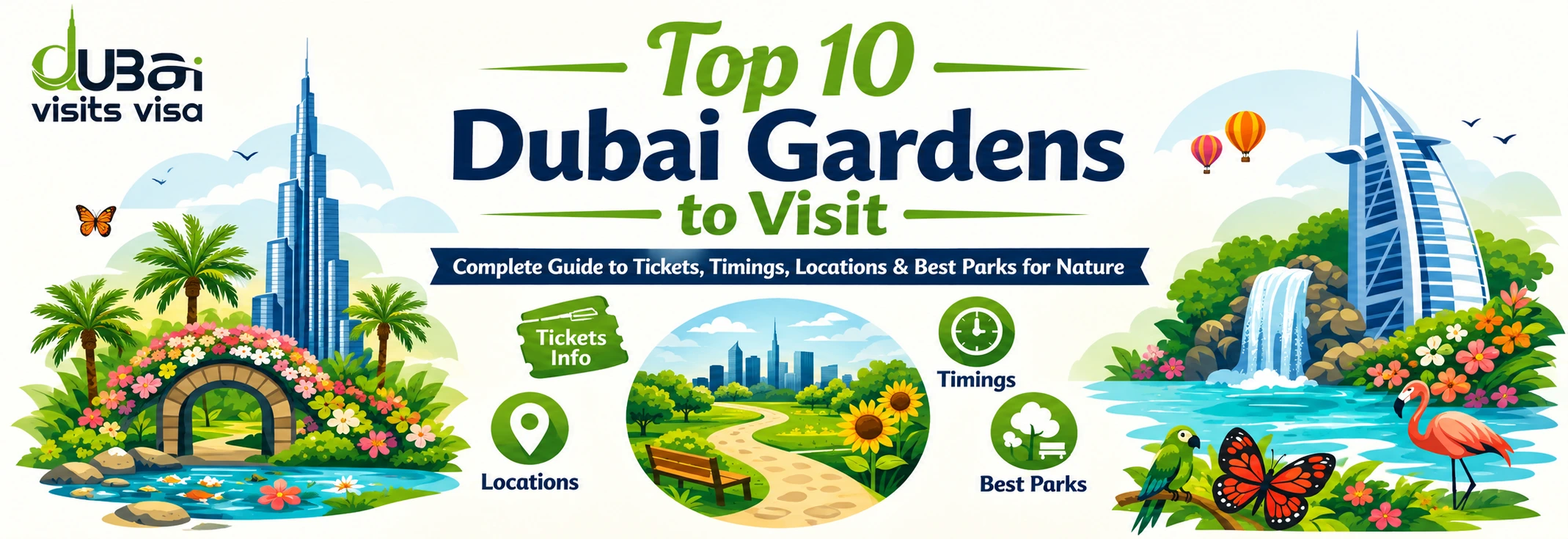 Top 10 Dubai Gardens | Tickets, Timings & Visitor Guide