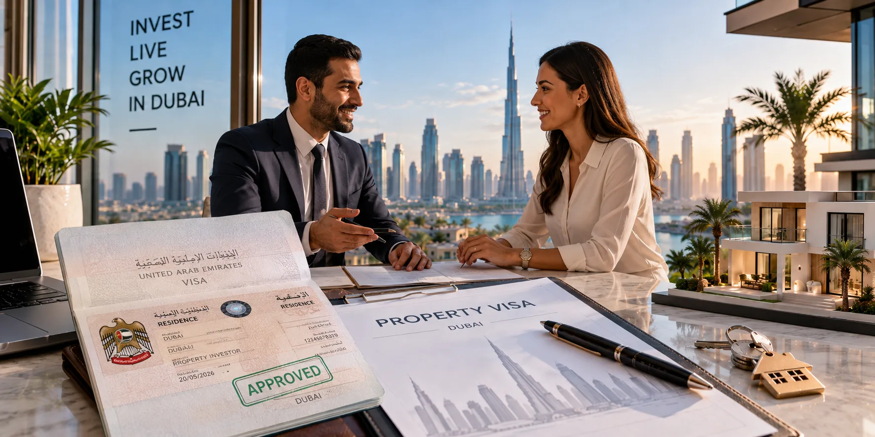 The two-year Taskeen and 10-year property Golden Visa routes use different rules tests.