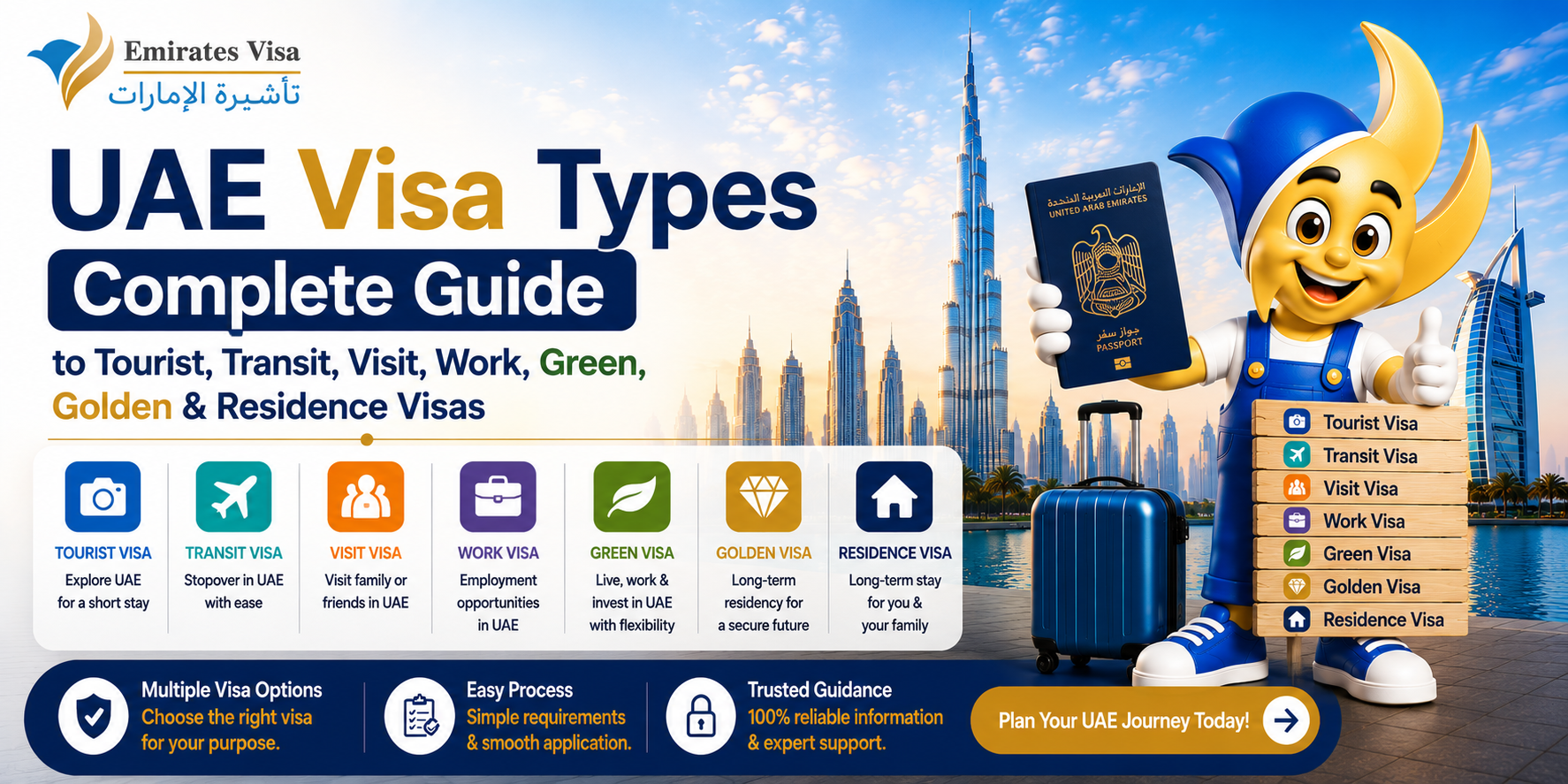 Emirates Visa Types: All 13 Visa Categories