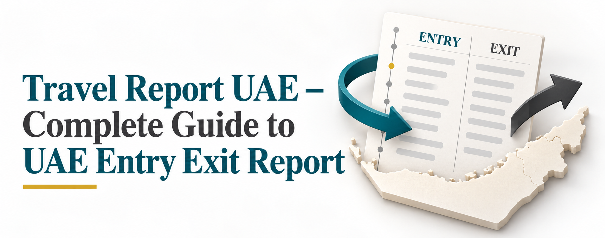 Travel Report UAE 2026 | How to Get Entry Exit Report Online