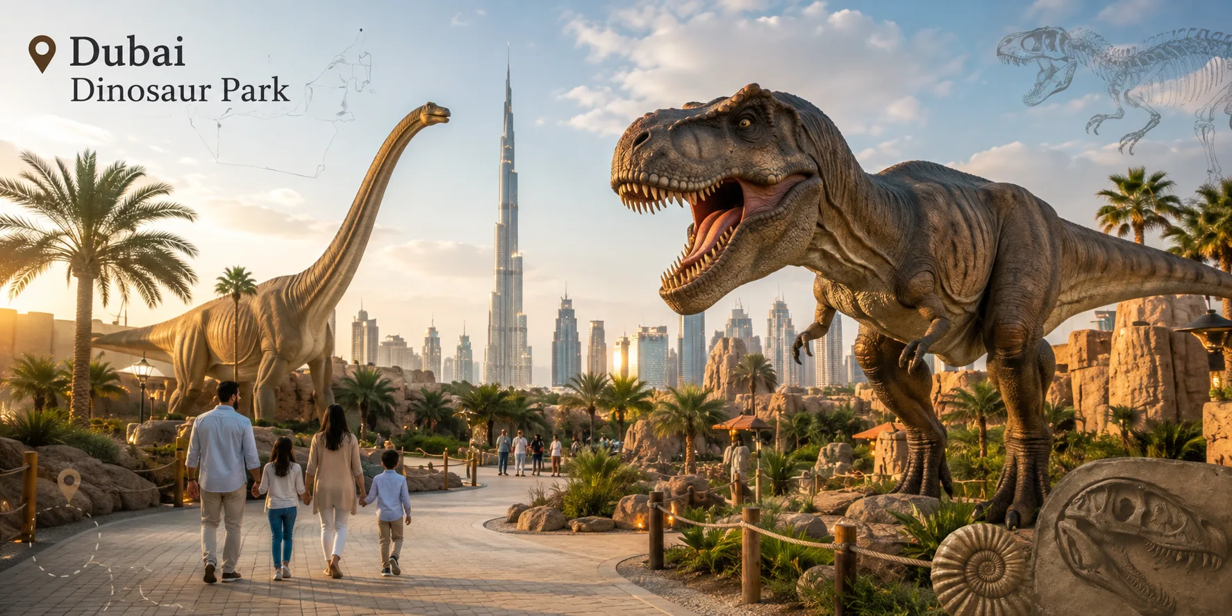 Dubai Dinosaur Park at Dubai Garden Glow