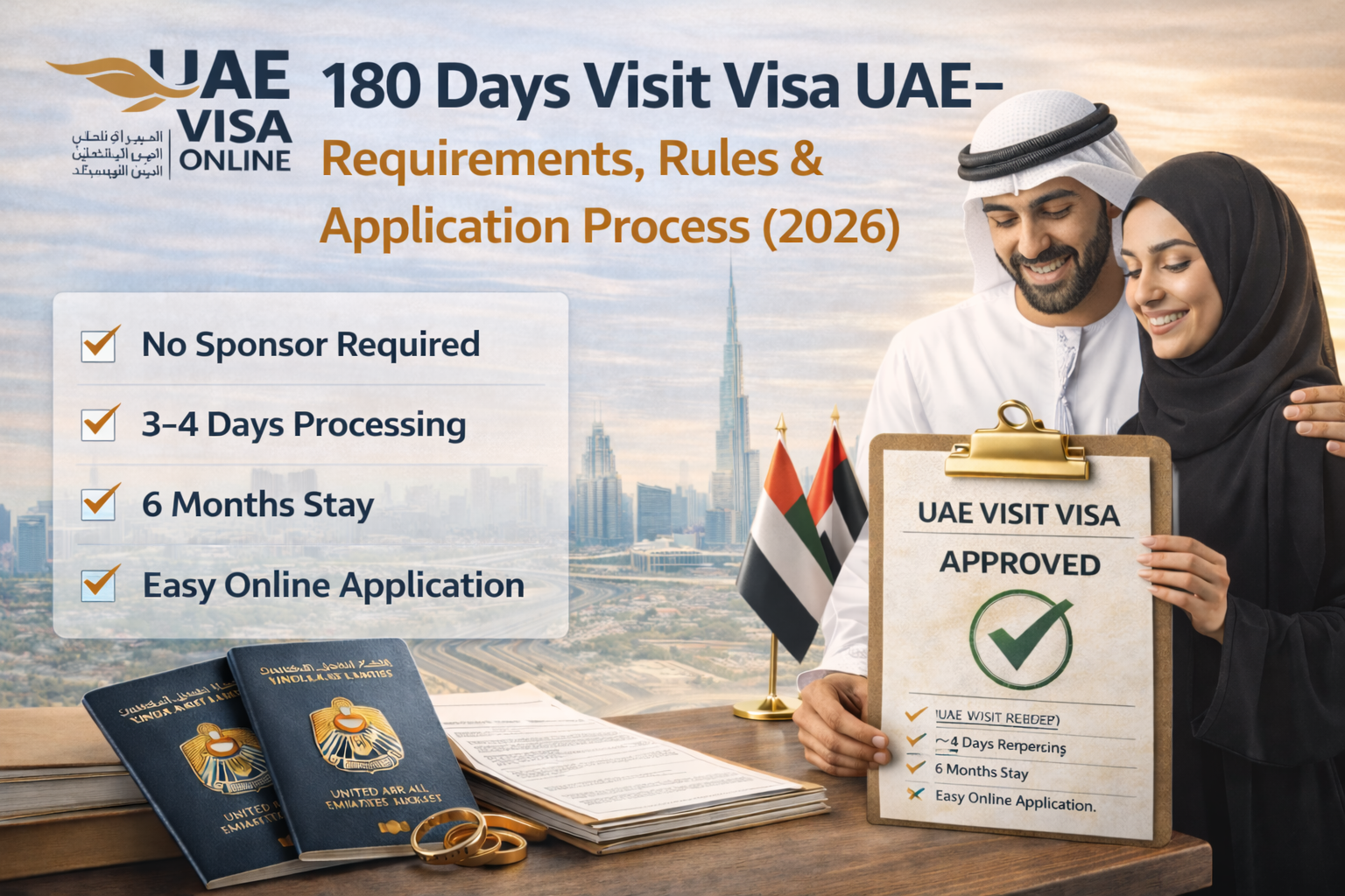 180 Days Visit Visa Uae | Fees, Rules & How To Apply 2026