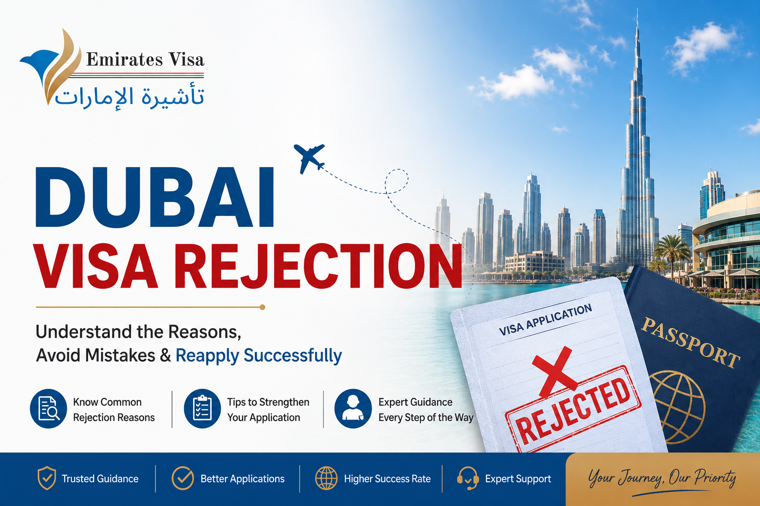 Dubai Visa Rejection - Reasons, How To Appeal & Reapply