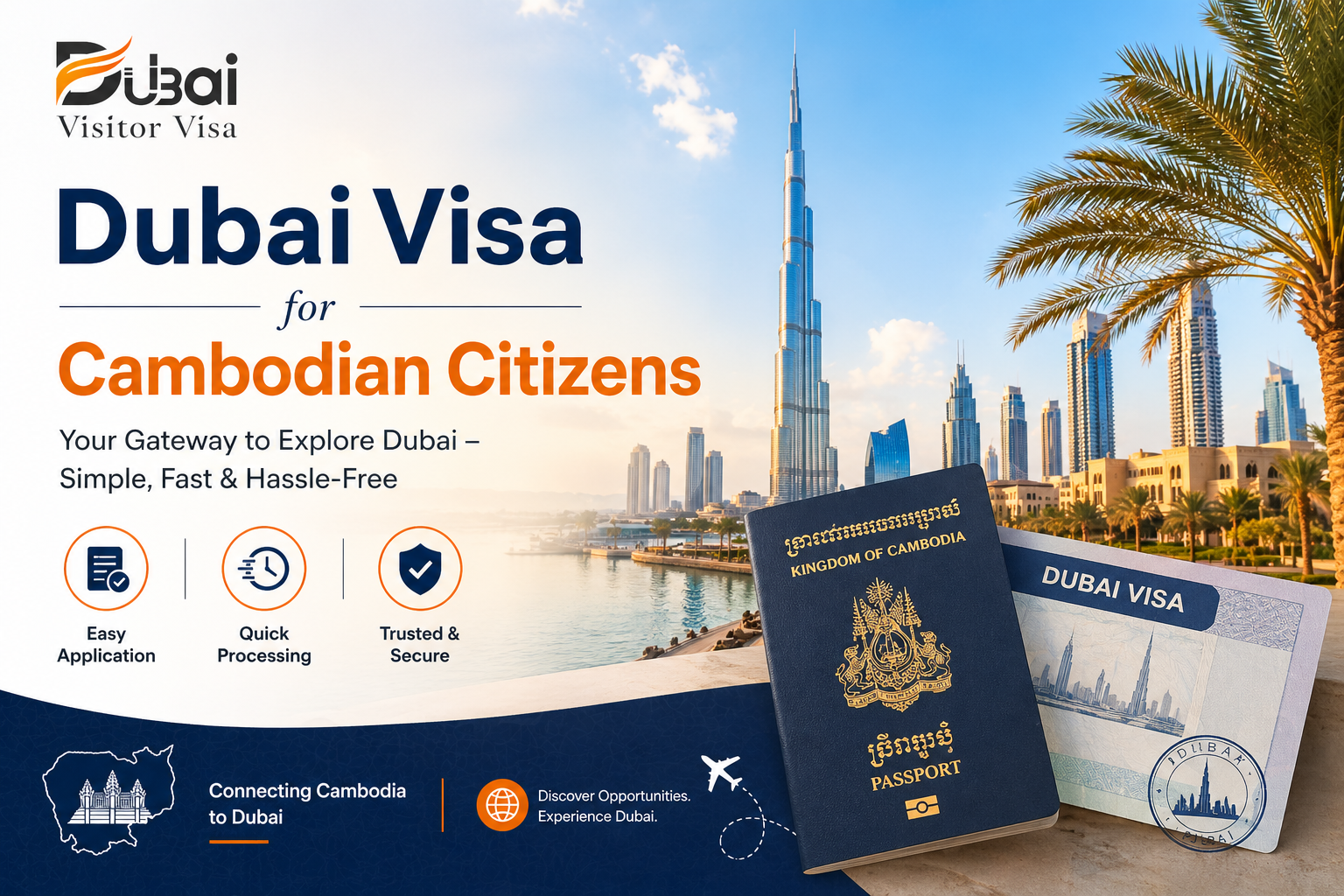 Dubai Visa For Cambodian Citizens | Apply Online Easily & Securely