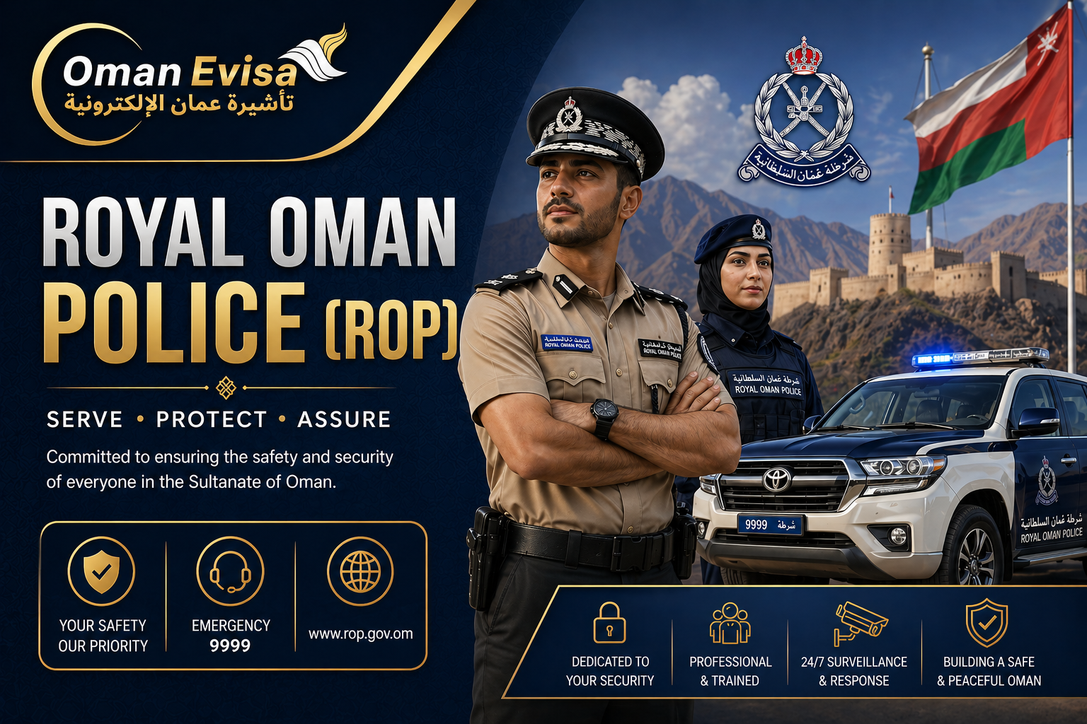 Royal Oman Police Rop Guide 2026 | Fines, Laws, Visa & Contact Details
