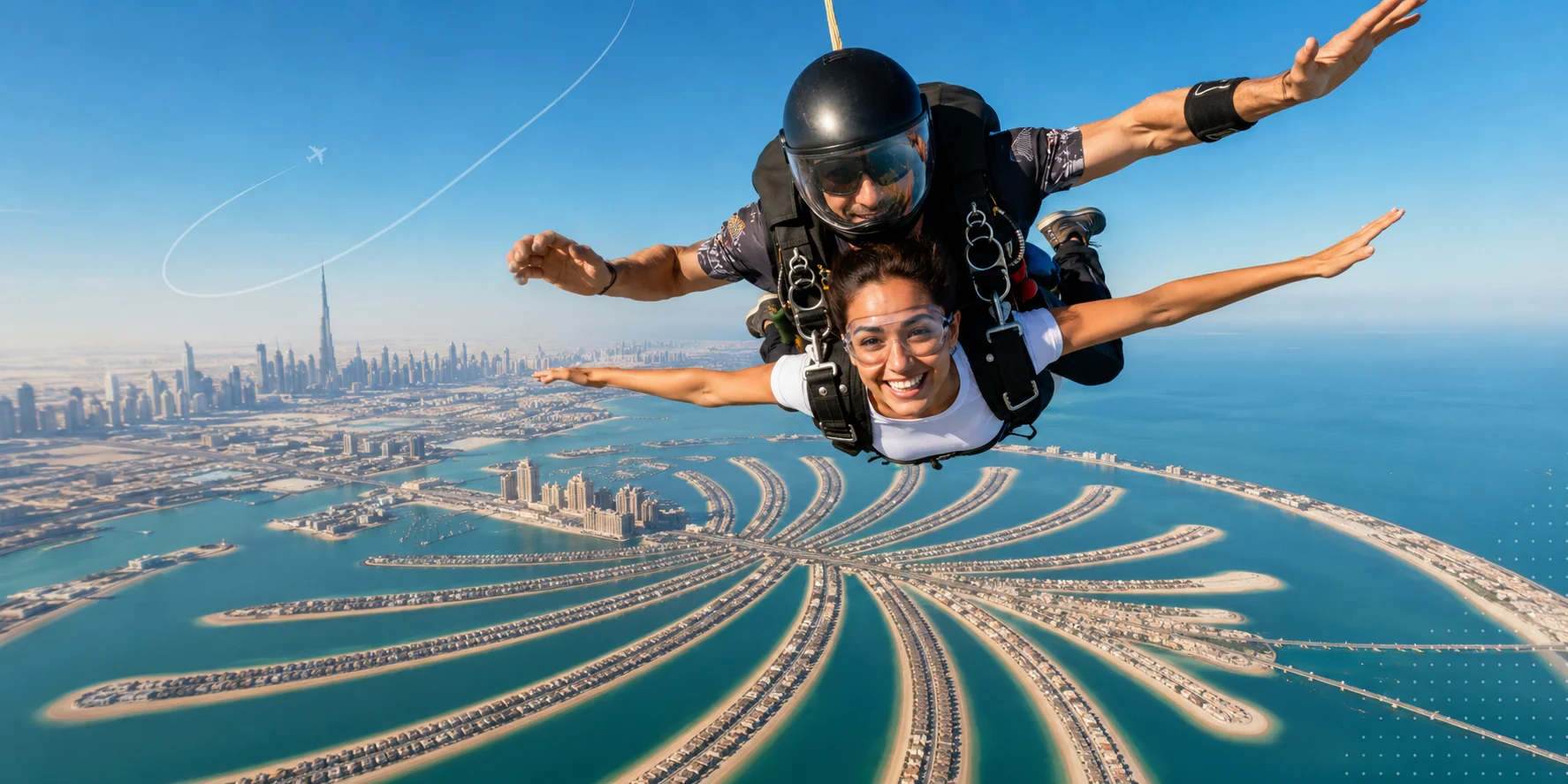 Palm is the premium city-view jump; Desert is the lower-priced desert setting when operating.
