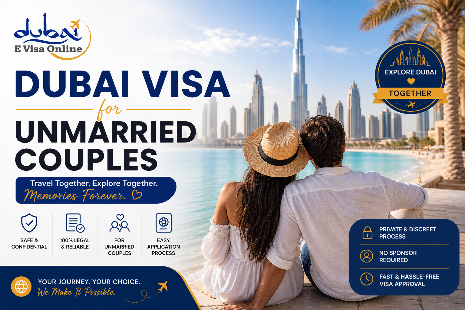 Dubai Visa for Unmarried Couples in 2026 | Apply Dubai E Visa Online