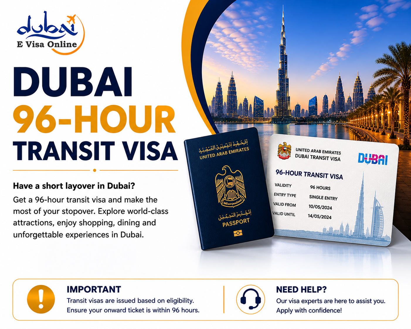 Dubai 96-hour Transit Visa 2026 - Cost, Requirements & How To Apply
