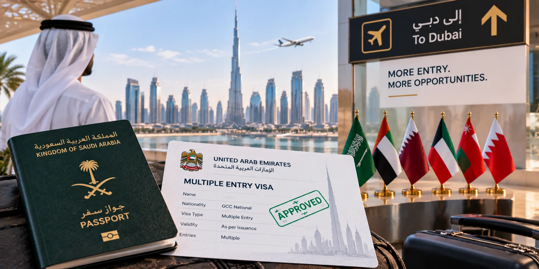 Dubai multiple entry visa for GCC nationals