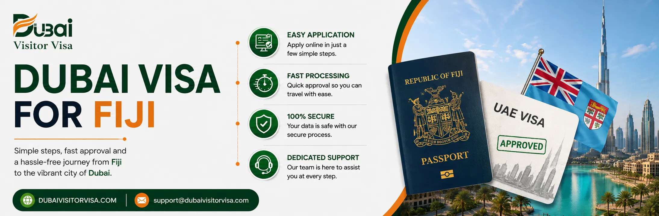 Dubai Visa for Fiji Citizens 2026: 90-day Visa on Arrival