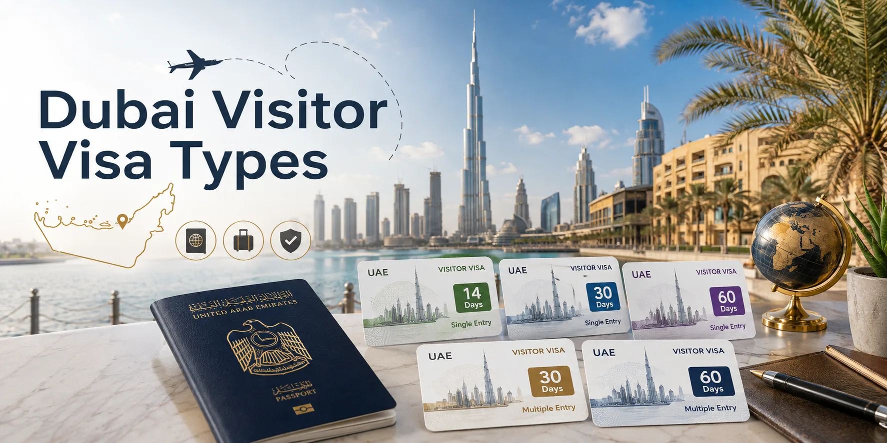 Dubai visitor visa types for tourists transit and long-term travel