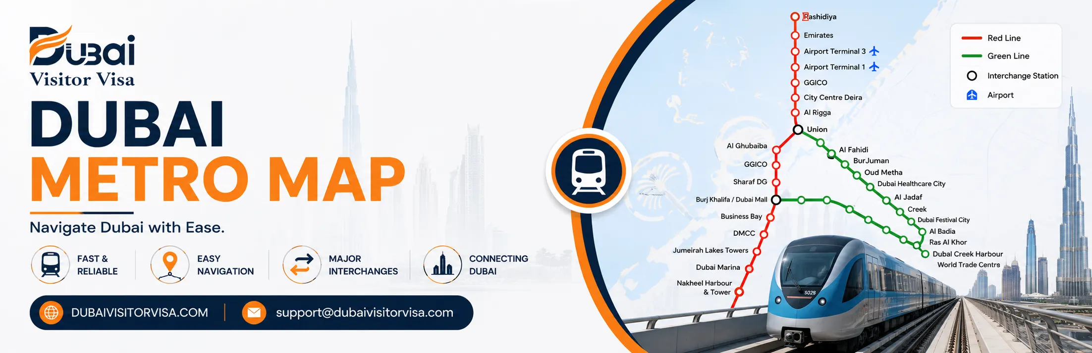 Dubai Metro Map 2026: Zones, Stations, Timings & Fares