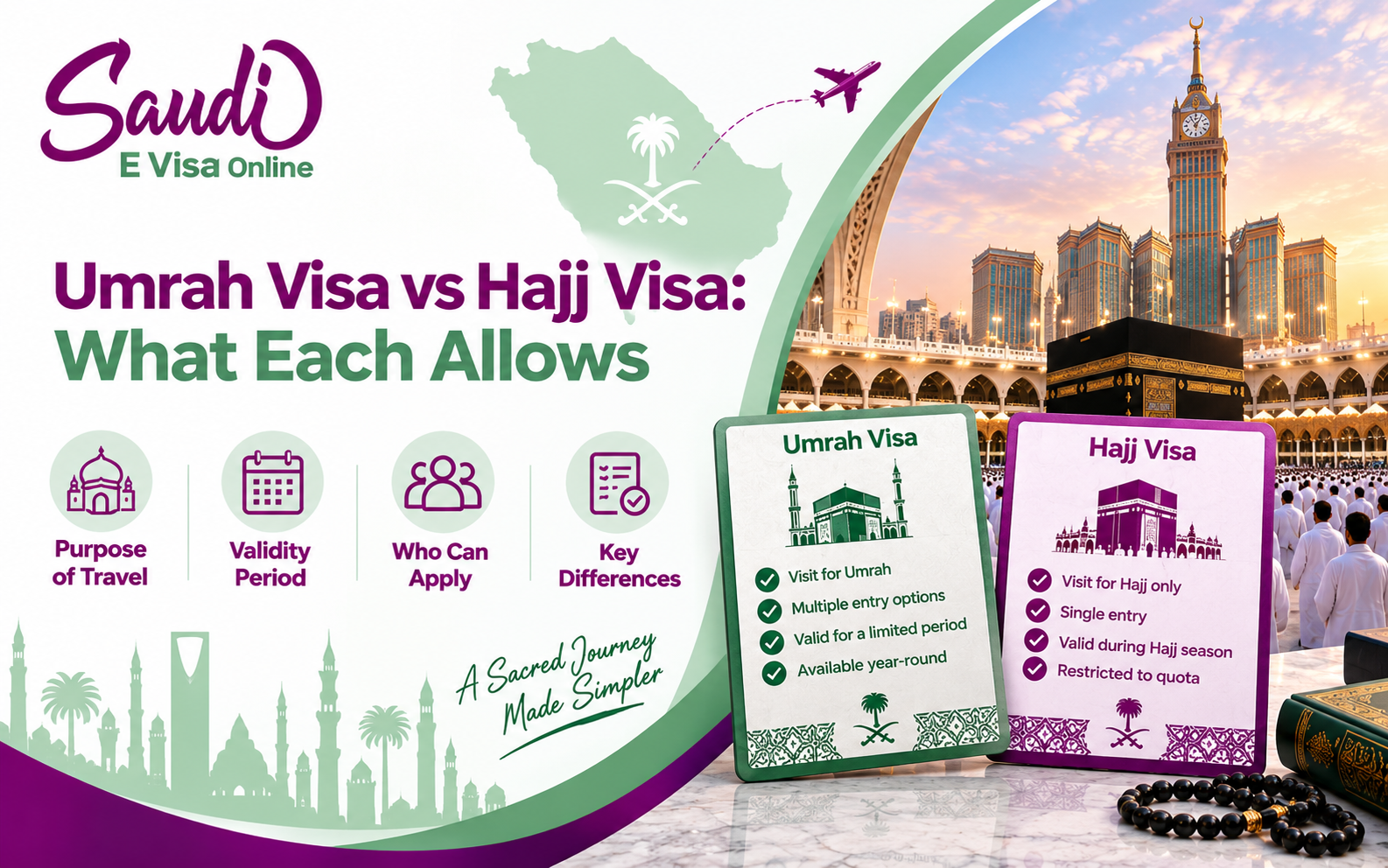 Umrah Visa vs Hajj Visa