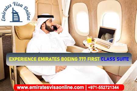 Emirates Boeing 777 First Class Suite Experience 2026 - Luxury Cabin, Amenities & Visa Guide